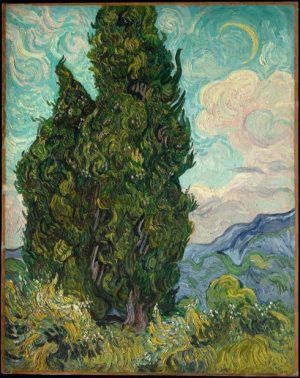 Vincent van Gogh, Zypressen, 25. Juni 1889, Öl auf Leinwand, 93,3 x 74 cm (Metropolitan Museum of Art, New York, Rogers Fund, 1949)