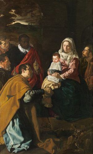 Diego Velázquez, Anbetung der Könige, 1619, Öl auf Leinwand, 203 x 125 cm © Madrid, Museo Nacional del Prado