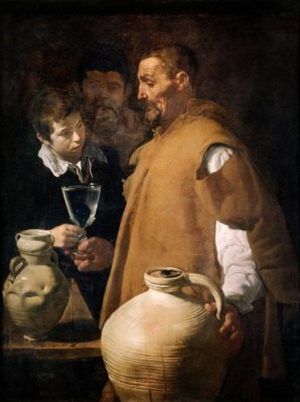 Diego Velázquez, Der Wasserverkäufer von Sevilla, ca. 1622, Öl auf Leinwand, 107,7 x 83,3 cm (inclusive ein oben angesetzter Streifen von 4 cm) © London, Apsley House, The Wellington Collection English Heritage