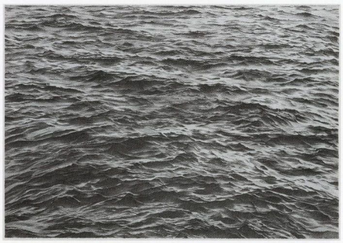 Vija Celmins, Untitled (Ocean), 1970 Zweifarbige Lithografie Motiv und Blatt: 51 x 74 cm Gedruckt von Tracy White Verlegt von Tamarind Lithography Workshop, Inc., Los Angeles.