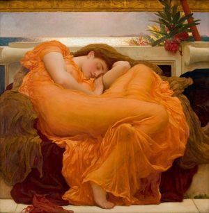 Frederic Leighton, Flaming June, 1895, Öl auf Leinwand, 119,1 x 119,1 cm (Collection Museo de Arte de Ponce. The Luis A. Ferré Foundation, Inc., Ponce, Puerto Rico), Foto: John Betancourt.