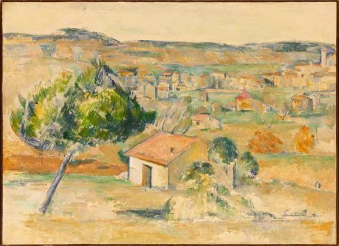 Paul Cézanne, Provenzalische Landschaft, 1883–1885, Öl auf Leinwand, 58,5 x 81 cm (Hahnloser/Jaeggli Stiftung, Winterthur, Schenkung C. Rudolf Jäggli, 2011)