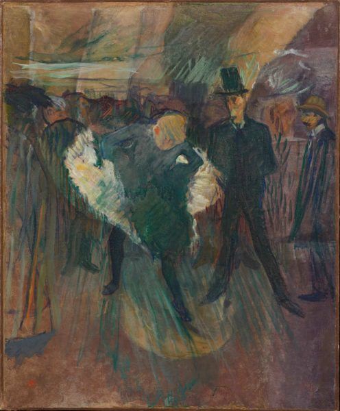 Henri de Toulouse-Lautrec, La Goulue et Valentin le Désossé, 1897, Öl auf Karton, 60 x 50 cm (Hahnloser/Jaeggli Stiftung, Winterthur, Schenkung Geschwister Jäggli, 1981)