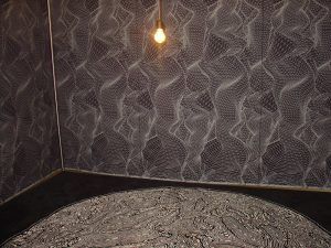 Peter Kogler, Wiener Musterzimmer, 2009, Ausstellungsansicht, Foto: Alexandra Matzner.