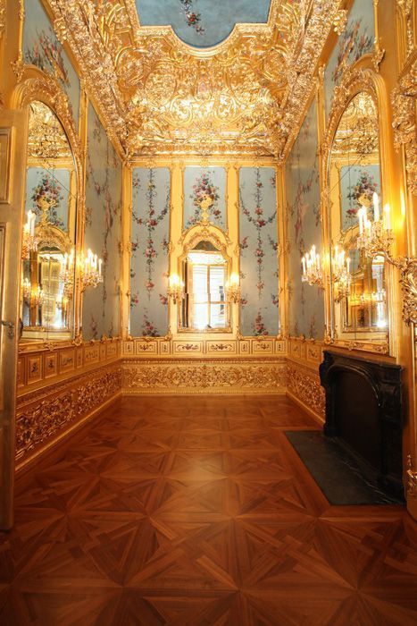 Das Winterpalais des Prinzen Eugen, Goldkabinett, Wand, Foto: Oskar Schmidt, © Belvedere, Wien.