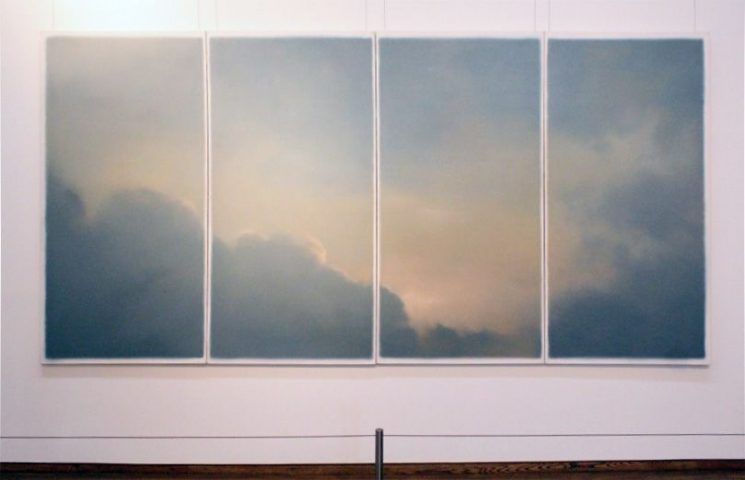 Gerhard Richter, Wolken (Fenster), 1970 (Essl Museum Klosterneuburg/Wien), Installationsansicht „Wolken“ im Leopold Museum, Foto: Alexandra Matzner.