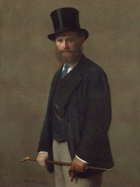 Henri Fantin-Latour, Edouard Manet, 1867, Öl auf Leinwand, 117.5 x 90 cm (The Art Institute of Chicago, Stickney Fund, 1905.207)