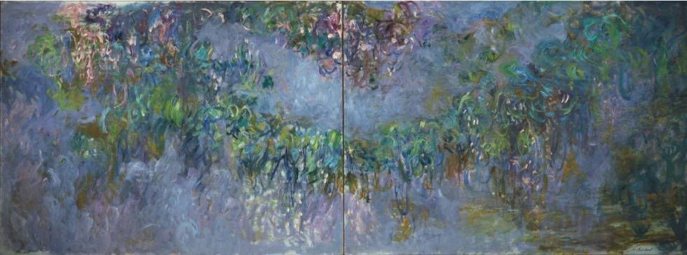 Claude Monet, Glyzinie (1 & 2), 1920, Öl auf Leinwand, je 149,9 x 200,7 (Privatsammlung)