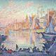 Paul Signac, Le port de Saint-Tropez [Der Hafen von Saint-Tropez], 1901/2, Öl auf Leinwand, 131 x 161,5 cm (The National Museum of Western Art, Tokio, ehemals Museum Folkwang, Hagen/Essen)