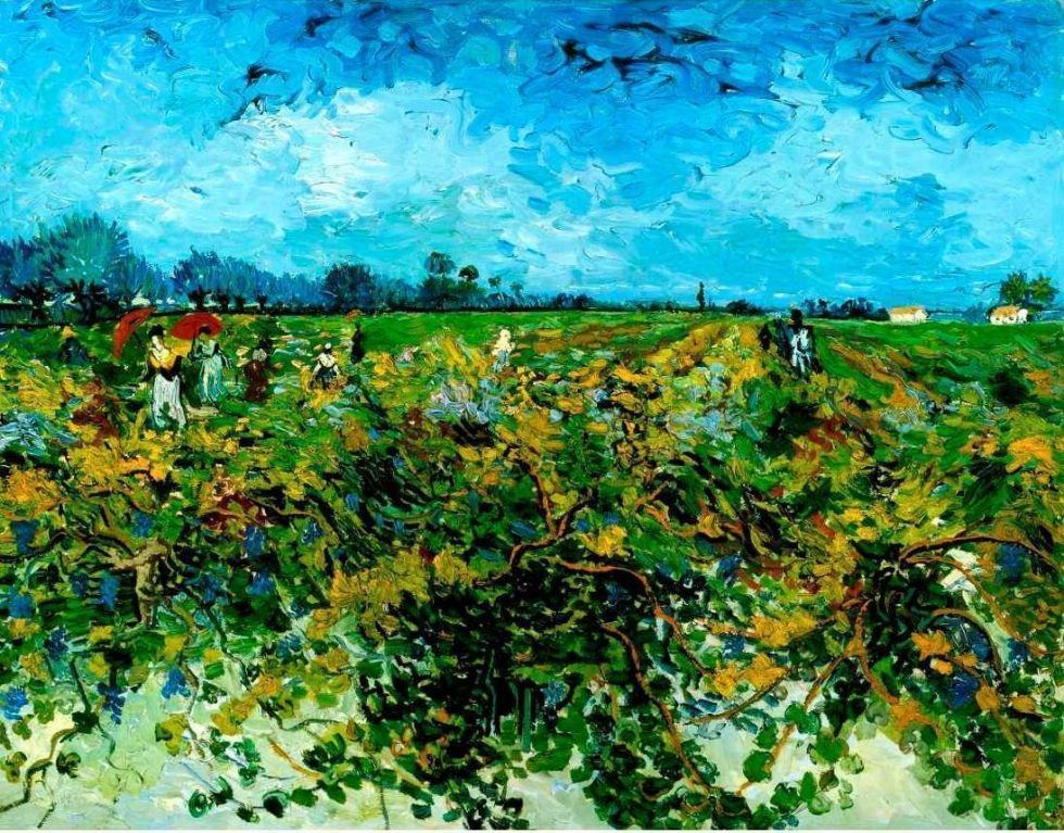 Vincent van Gogh, Der grüne Weinberg, ca. 3. Oktober 1888, Öl auf Leinwand, 72 x 92 cm (Kröller-Müller Museum, Oterloo)