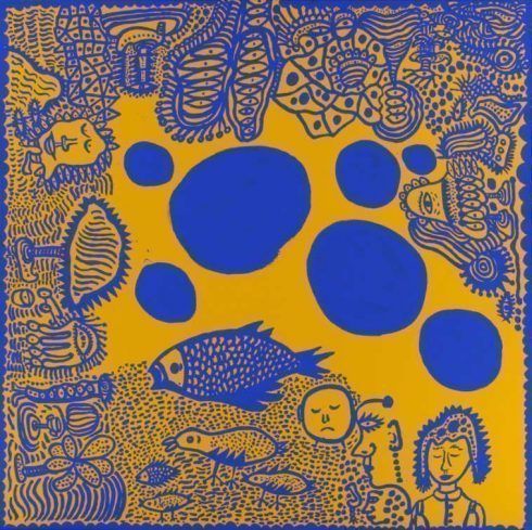 Yayoi Kusama, Blue Polka Dots, 2010, My Eternal Soul serie, 194 x 194 cm, Yayoi Kusama.